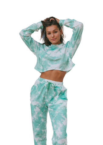 Tie Dye Trackies - Green